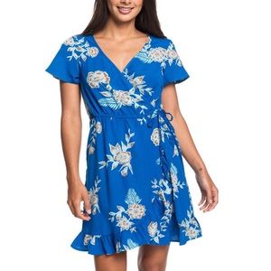 Roxy Sun Dreamer Season Short Sleeve Wrap Dress